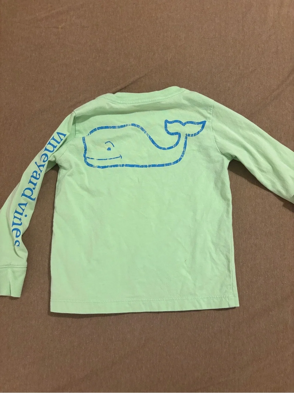 Vineyard Vines Kids' Lime Green Long-Sleeve Tee